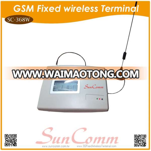 SC-368W GSM Fixed wireless Terminal/Gateway (white) with 1SIM, 2 RJ-11 (2 Tel port) for telephone / PBX connection